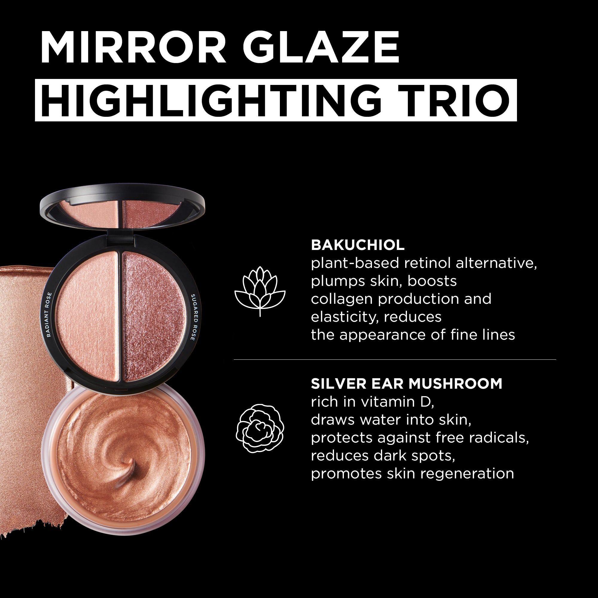 Mirror Glaze Highlighting Trio, Blush Color Palettes Deck of Scarlet